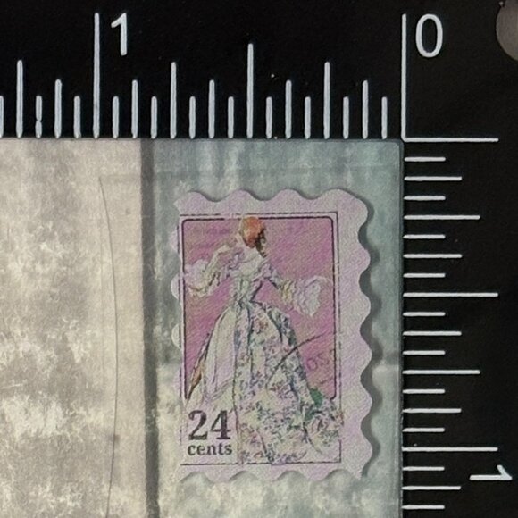 🌀10/$10🌀 Vintage Postage Stamp Design Reusable Waterproof Vinyl Sticker Decal - Picture 1 of 1